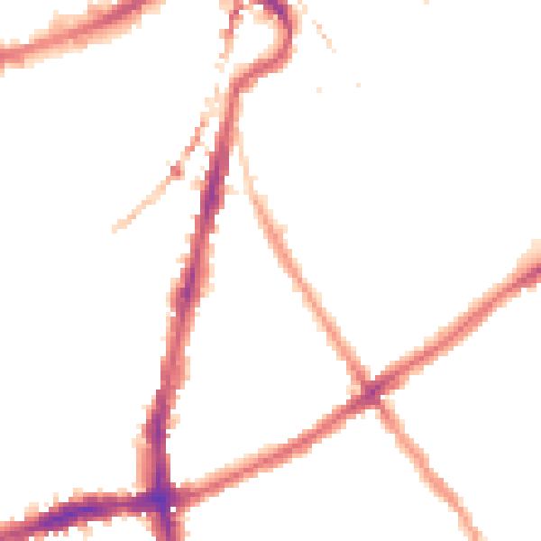 Night-time road noise heatmap for SW8 3TA