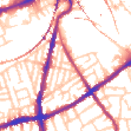 Daytime road noise heatmap for SW8 3TD