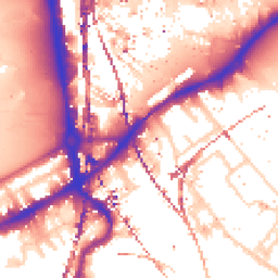 Daytime road noise heatmap for SW8 4AG