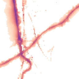 Night-time road noise heatmap for SW8 4AJ