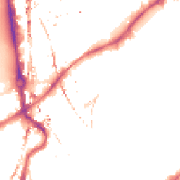 Night-time road noise heatmap for SW8 4DL