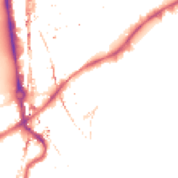 Night-time road noise heatmap for SW8 4DT