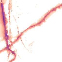 Night-time road noise heatmap for SW8 4DX