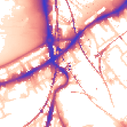 Daytime road noise heatmap for SW8 4EY