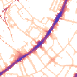 Daytime road noise heatmap for SW8 4HJ
