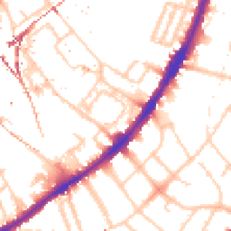 Daytime road noise heatmap for SW8 4HN
