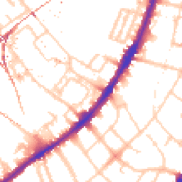 Daytime road noise heatmap for SW8 4HP