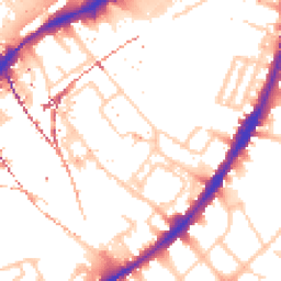 Daytime road noise heatmap for SW8 4JD