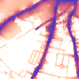 Daytime road noise heatmap for SW8 4SA