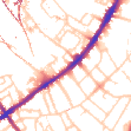 Daytime road noise heatmap for SW8 4TA