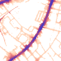 Daytime road noise heatmap for SW8 4XQ