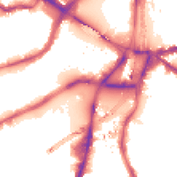 Night-time road noise heatmap for SW8 5HD