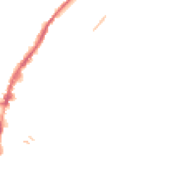 Night-time road noise heatmap for SY1 2JW