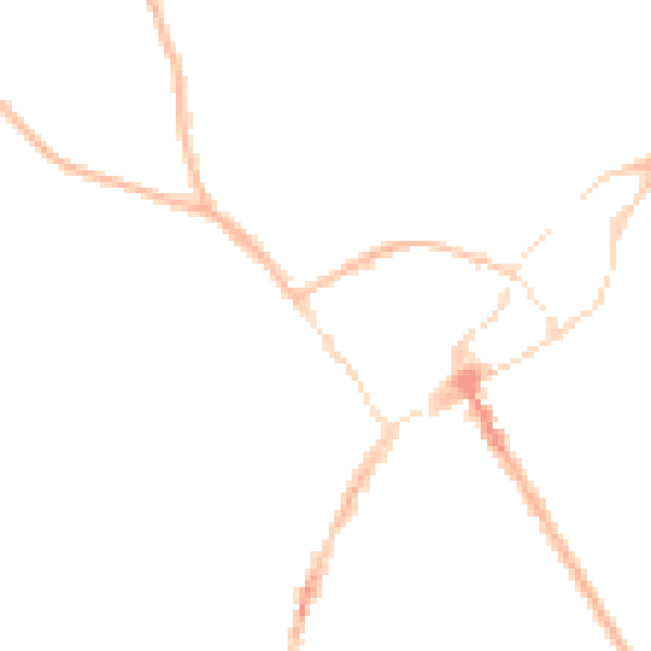 Night-time road noise heatmap for SY11 1AD