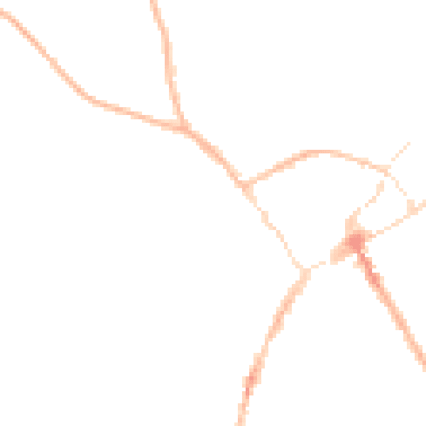 Night-time road noise heatmap for SY11 1AR