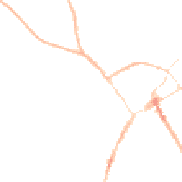 Night-time road noise heatmap for SY11 1AS