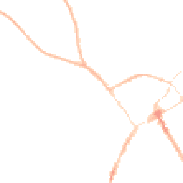 Night-time road noise heatmap for SY11 1AT