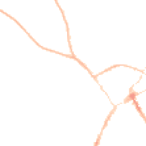 Night-time road noise heatmap for SY11 1AU