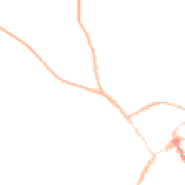 Night-time road noise heatmap for SY11 1BB