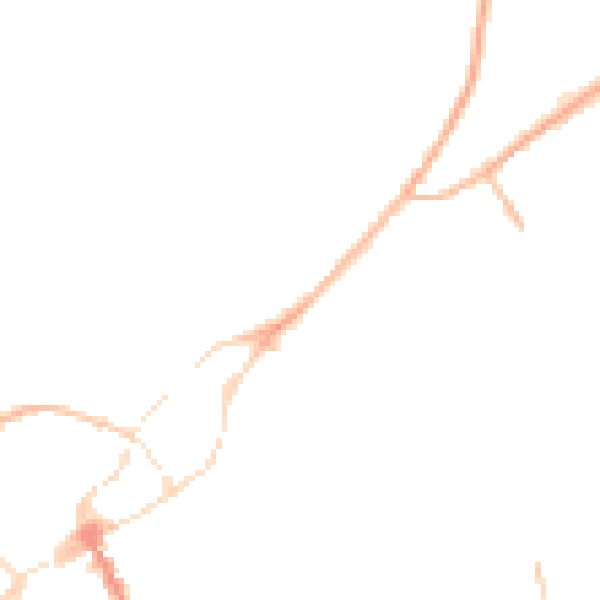 Night-time road noise heatmap for SY11 1GB
