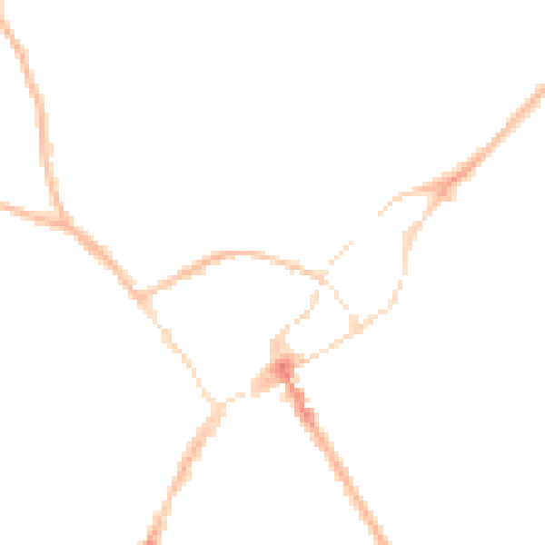 Night-time road noise heatmap for SY11 1JS