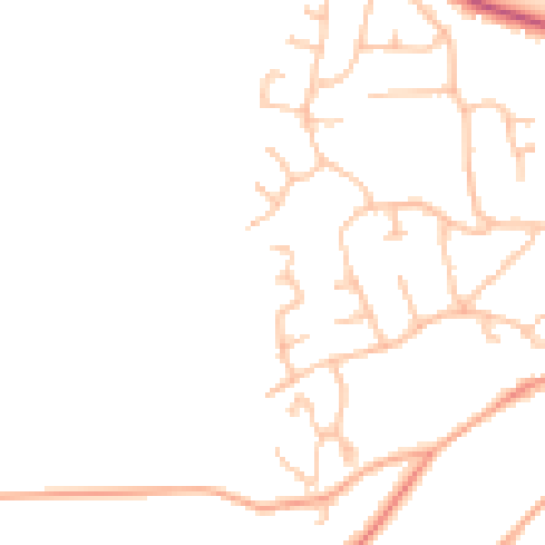 Daytime road noise heatmap for SY11 1TU