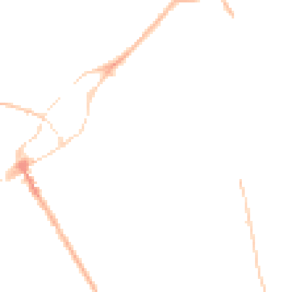 Night-time road noise heatmap for SY11 2JG
