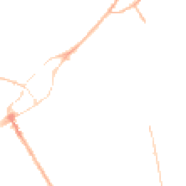 Night-time road noise heatmap for SY11 2JX