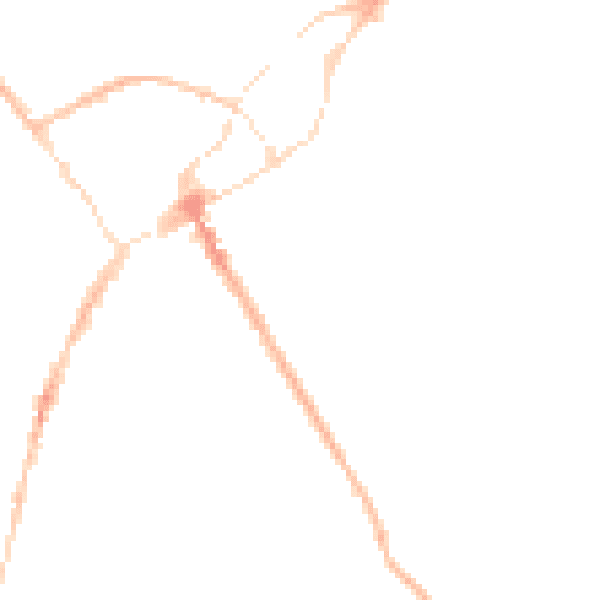 Night-time road noise heatmap for SY11 2PJ