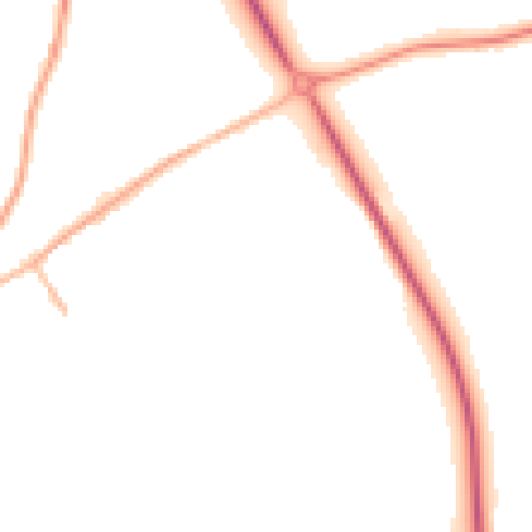 Night-time road noise heatmap for SY11 2RE