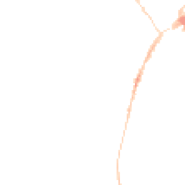 Night-time road noise heatmap for SY11 2TH