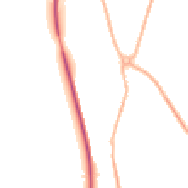 Night-time road noise heatmap for SY11 3GX