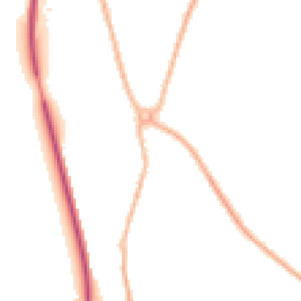 Night-time road noise heatmap for SY11 3JW