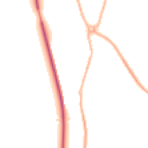 Night-time road noise heatmap for SY11 3JX