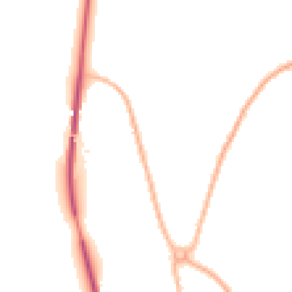 Night-time road noise heatmap for SY11 3LG