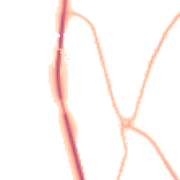 Night-time road noise heatmap for SY11 3LN