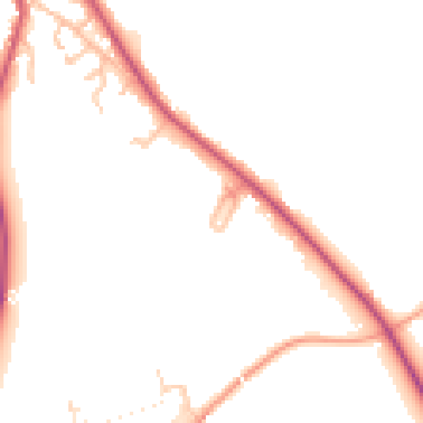 Daytime road noise heatmap for SY11 3NB