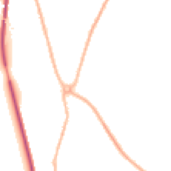 Night-time road noise heatmap for SY11 3PX