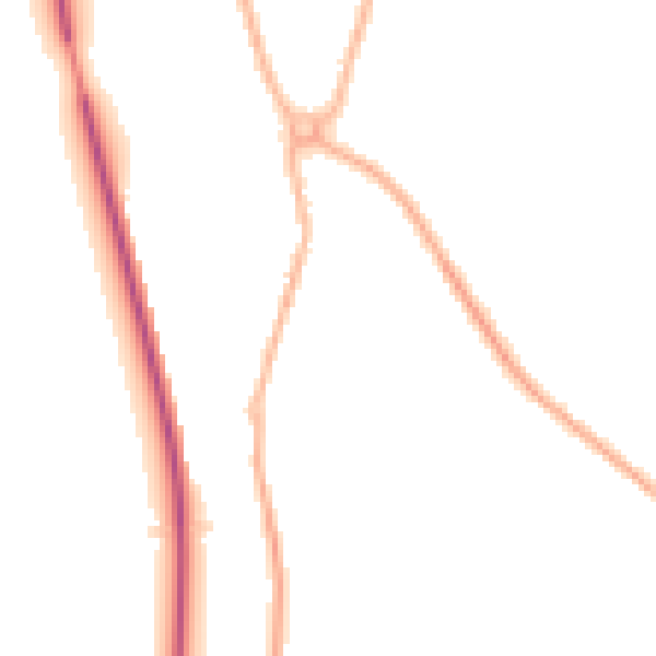 Night-time road noise heatmap for SY11 3QN