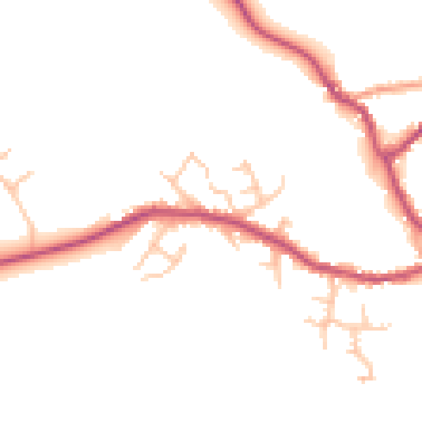 Daytime road noise heatmap for SY11 4BH