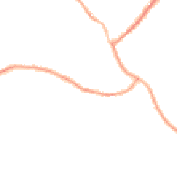 Night-time road noise heatmap for SY11 4BU
