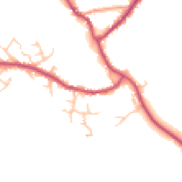 Daytime road noise heatmap for SY11 4BY