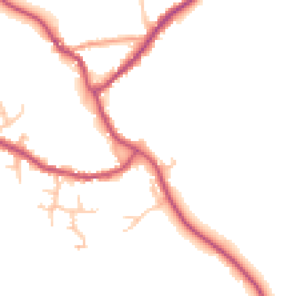 Daytime road noise heatmap for SY11 4DD