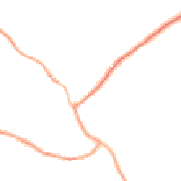 Night-time road noise heatmap for SY11 4DG