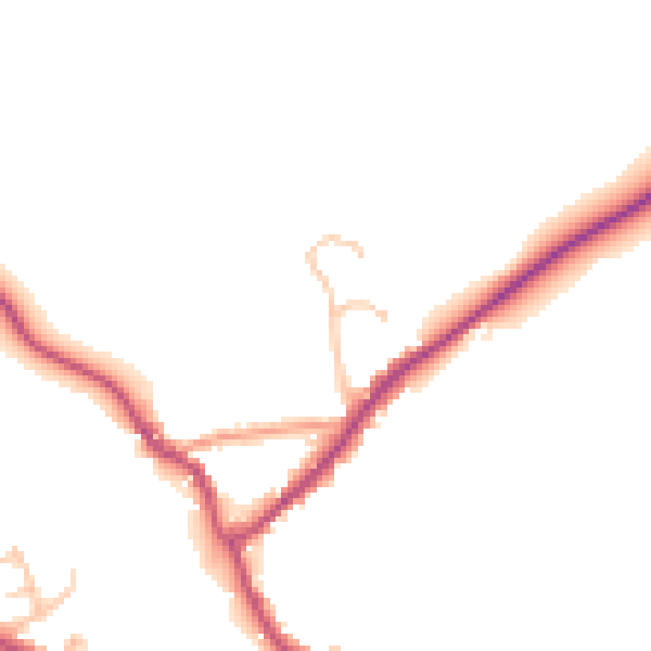 Daytime road noise heatmap for SY11 4DL