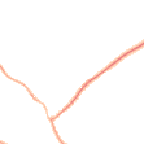 Night-time road noise heatmap for SY11 4DL