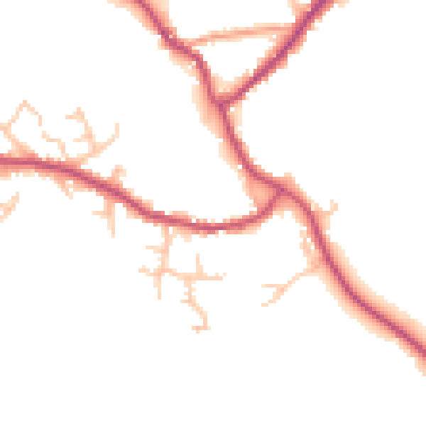 Daytime road noise heatmap for SY11 4FA