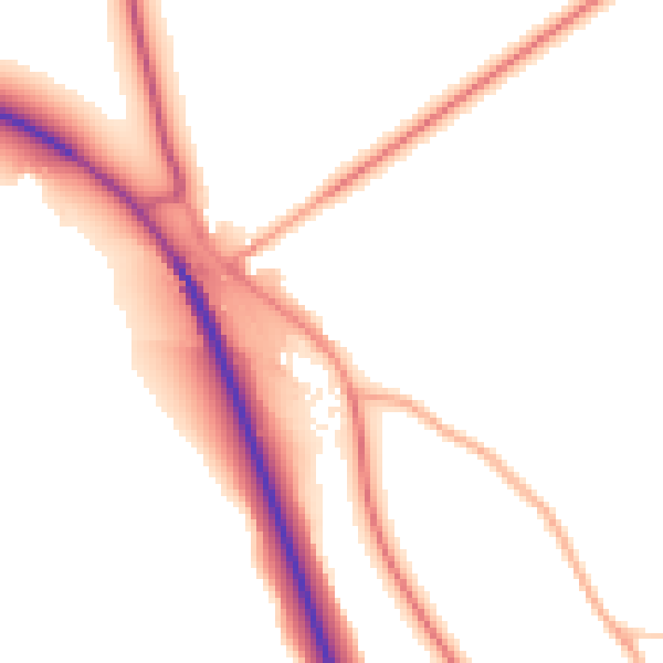 Daytime road noise heatmap for SY11 4FD