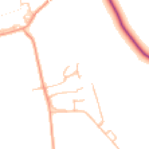 Daytime road noise heatmap for SY11 4FE