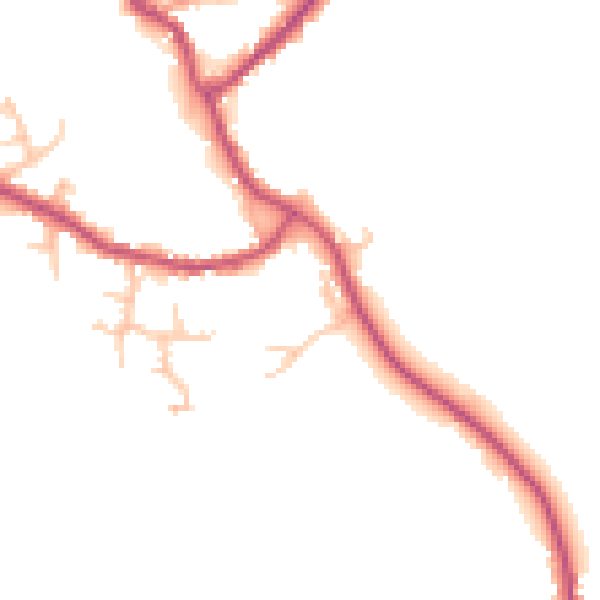 Daytime road noise heatmap for SY11 4FQ
